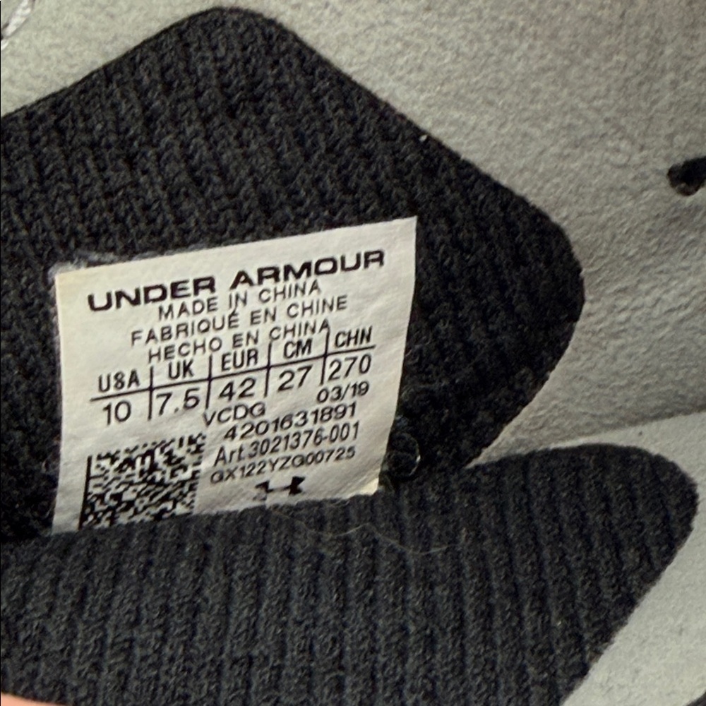 Under Armour Highlight Ace 2.0 Black Volleyball Shoes 3021376-001 Womens Size 10 - Picture 9 of 11